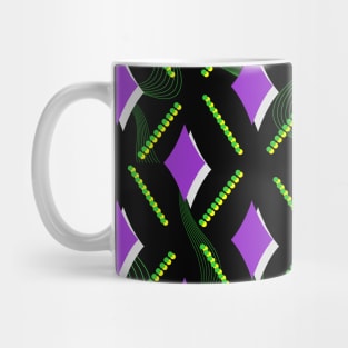 Geometric purple pattern Mug